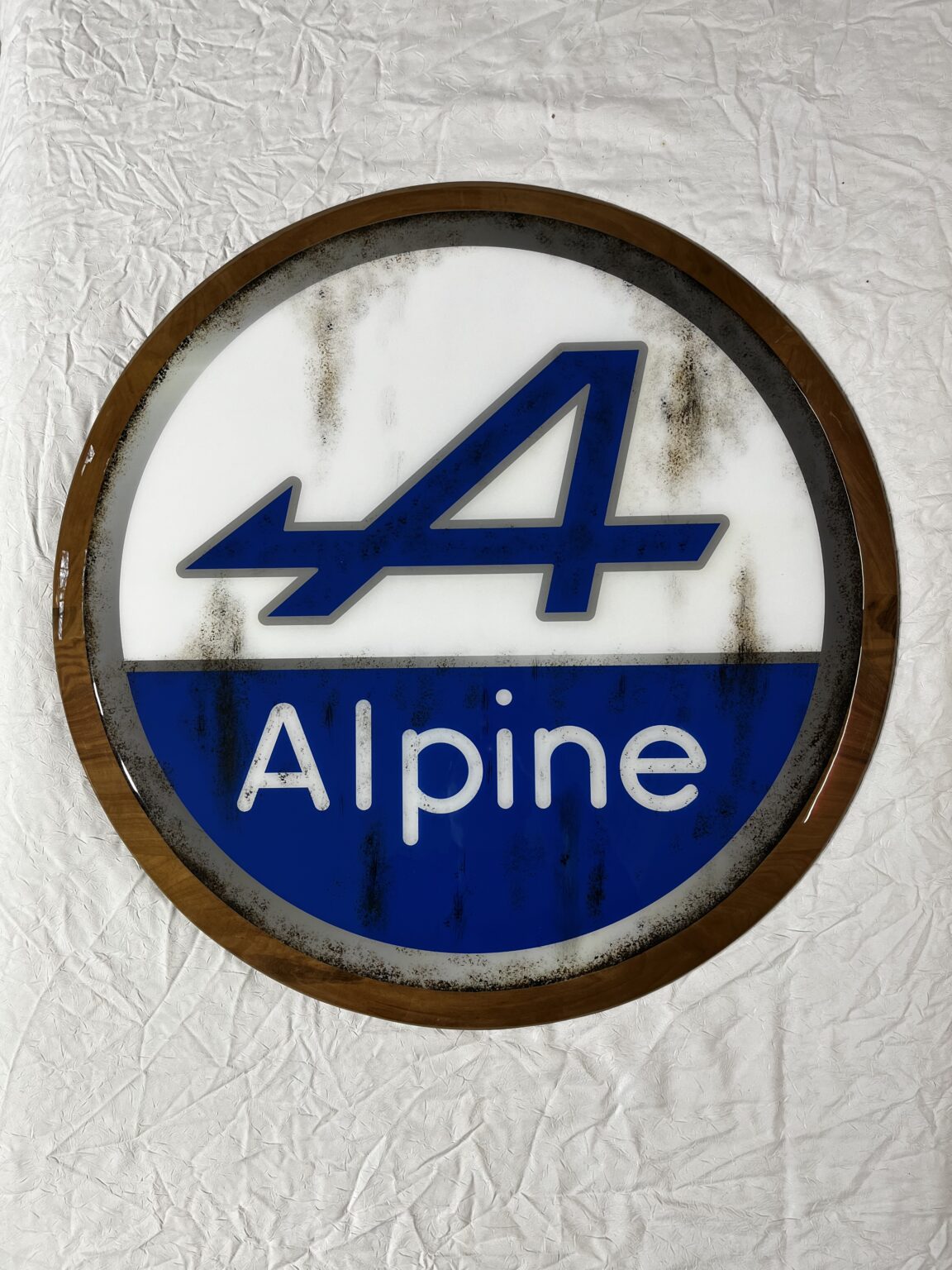 emblème bleu alpine